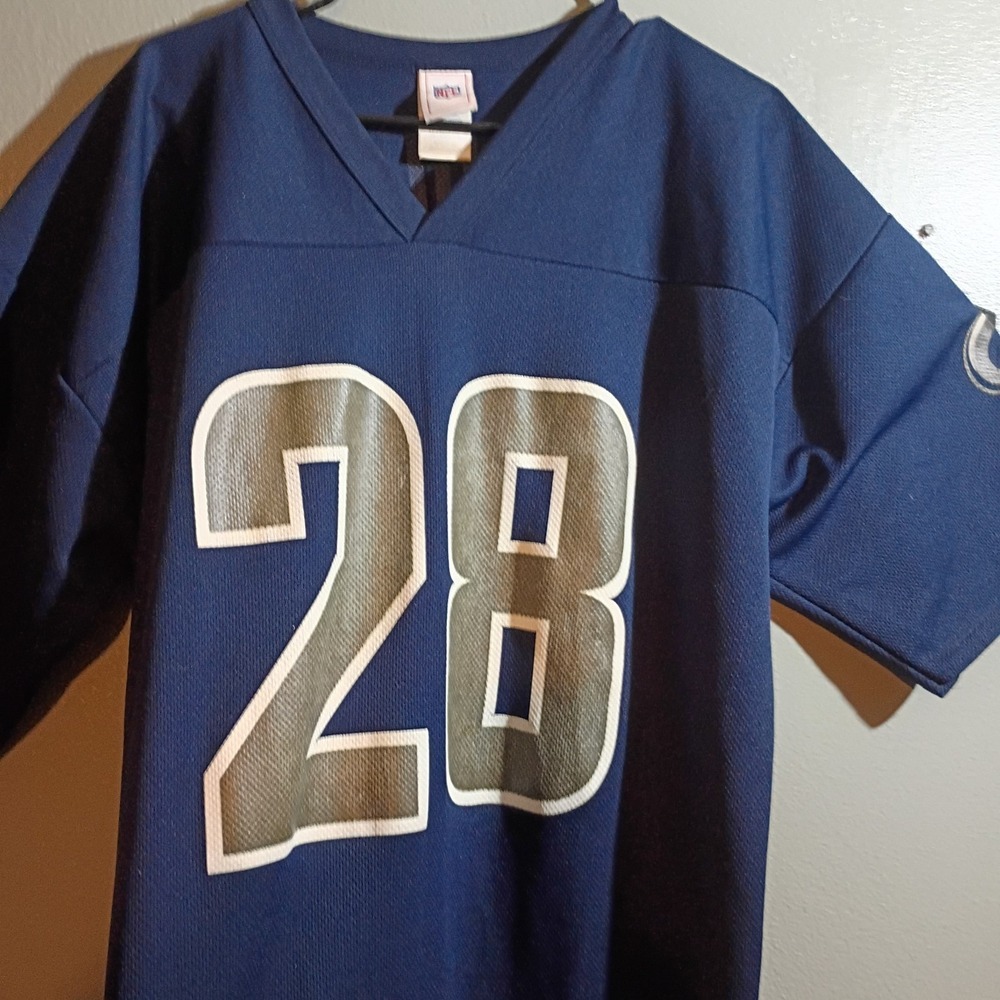 Marshal Faulk Jersey, Xlarge,Blue,